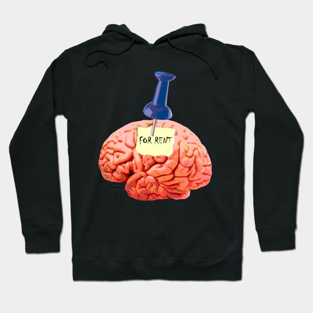 rent my brain Hoodie by peexs